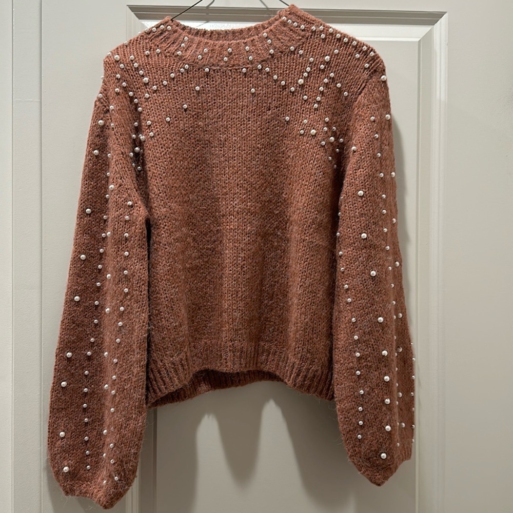 Pearl Embellished Sweater